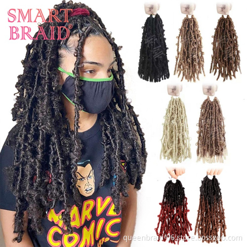 Butterfly Locs Hair Pre-twisted Distressed Locs Crochet Hair Easy Installed Natural 1B # Weave Master Twist Braids Crochet Hair